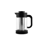 H&h H&amp;H Teiera in vetro borosilicato con filtro in acciaio inox 18/10 lt 0,9.