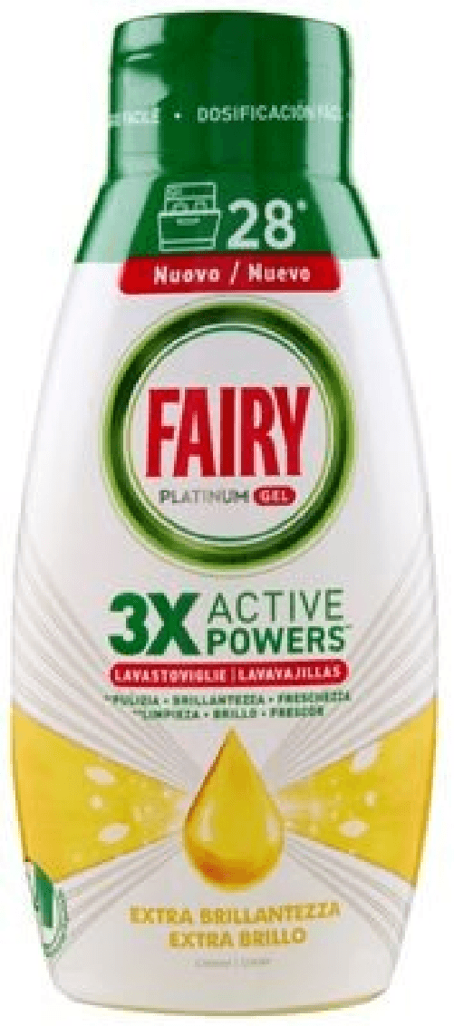 Fairy 12x Bundle Fairy Gel Lavastoviglie 600 Ml. Platinum Ocean