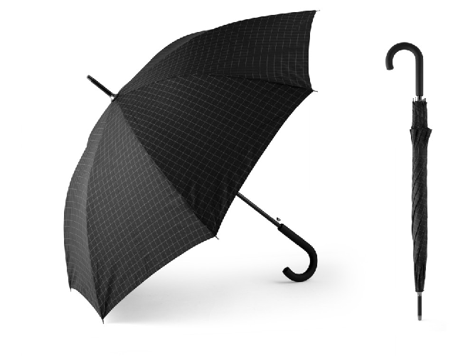 Royal Norfolk Ombrello in tessuto idrorepellente, antivento colore nero cm 103