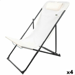 Aktive Lettino reclinabile Aktive Bianco 53 x 87 x 78 cm (4 Unità)