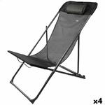 Aktive Lettino reclinabile Aktive Nero 53 x 87 x 78 cm (4 Unità)