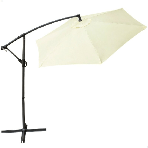 Aktive Ombrellone Aktive BANANA 270 x 268 x 270 cm Ø 270 cm Alluminio Crema