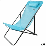 Aktive Lettino reclinabile Aktive Azzurro 53 x 87 x 78 cm (4 Unità)