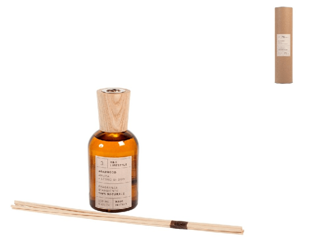 H&h Diffusore ambienti H&amp;H agarwood ambra e legno Ml 250