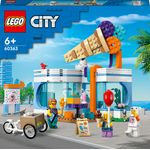 LEGO City 60363 Gelateria, Giochi per Bambini 6+ anni con Carretto dei Gelati Giocattolo e 3 Minifigure, Idea Regalo