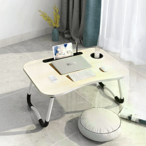 Cecaro group Tavolino da Letto pieghevole regolabile e portatile 60x40x28cm