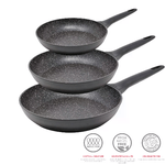 Pedrini Set 3 Padelle Pedrini con Rivestimento Durastone