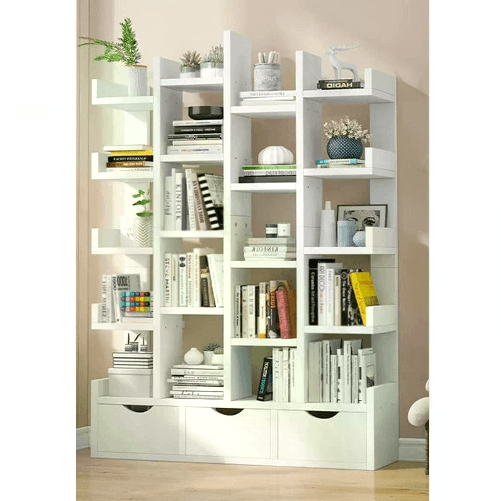 Cecaro group Libreria in legno a 23 livelli cubo multiuso