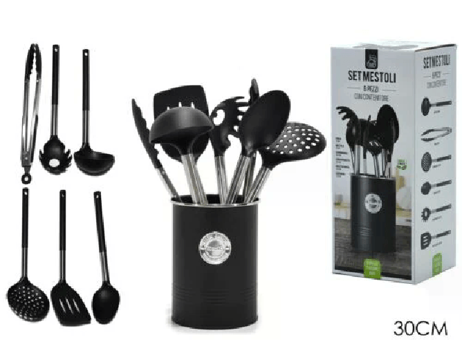 Cecaro Group Set Mestoli in Nylon e Metallo