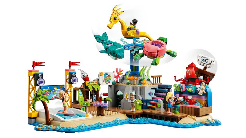 LEGO-Friends-41737-Parco-dei-Divertimenti-Marino-Luna-Park-con-Elementi-Technic-Giostra-con-Animali-Giochi-per-Bambini-12-