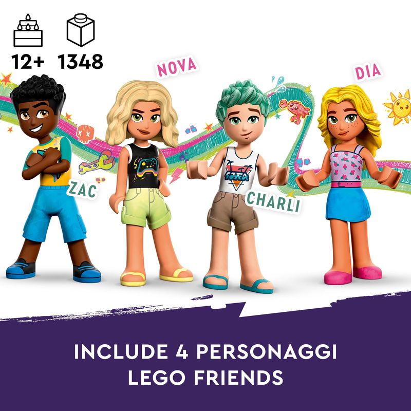 LEGO-Friends-41737-Parco-dei-Divertimenti-Marino-Luna-Park-con-Elementi-Technic-Giostra-con-Animali-Giochi-per-Bambini-12-