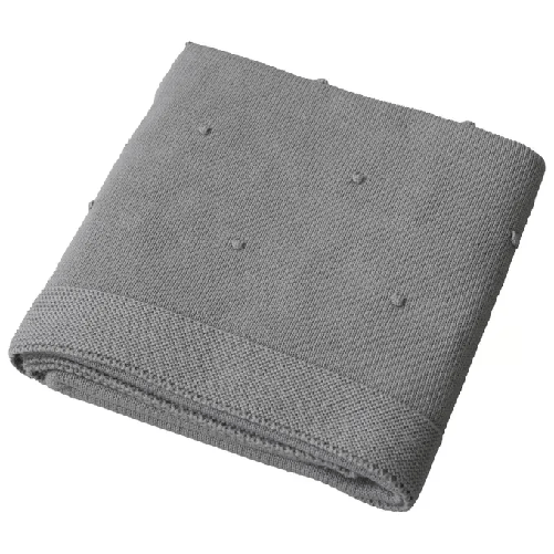 Italbaby Coperta Lettino 020 2200 08 Morbido Pois Grigio Massimo Comfort per il Riposo del Tuo Bambino
