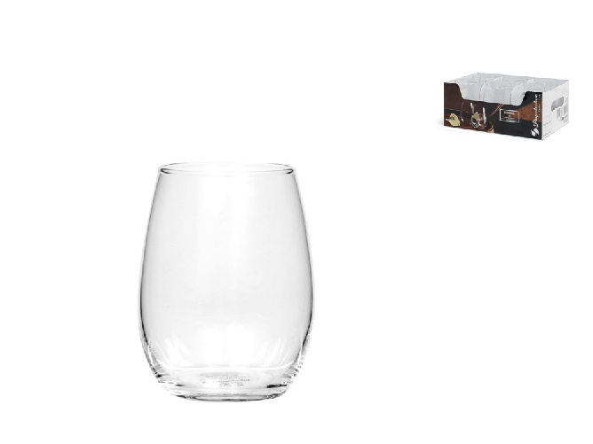 Pasabanche 6x Bicchieri In Vetro Trasparente, Essence, 35Cl