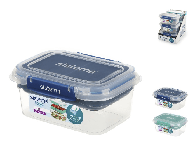 Sistema contenitore Stax to go in polipropilene lt.1