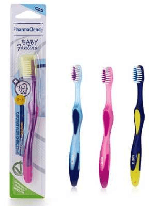 Clendy 24x Bundle Clendy Spazzolino Denti Elefantin 0-3 Bimbi