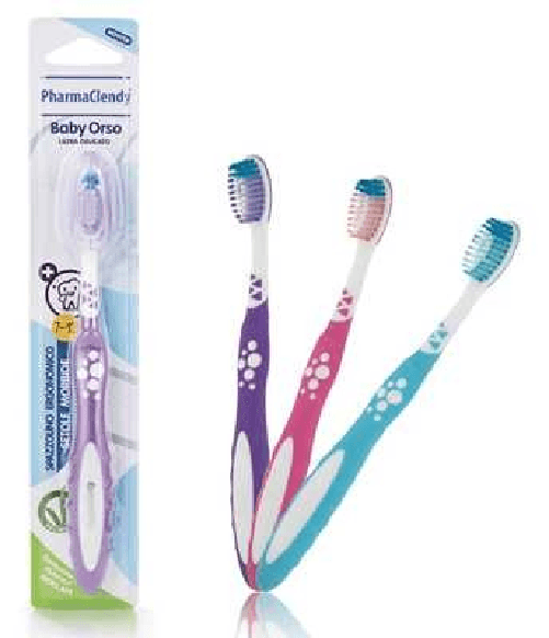 Clendy 24x Bundle Clendy Spazzolino Denti Orso Baby 7-12 Bimbi
