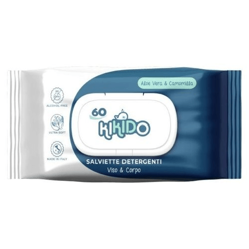 Kikido Set salviette detergenti Kikido 87453 Viso &amp; Corpo pelli sensibili