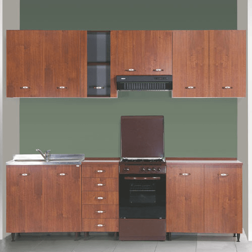 Sottolavello cucina componibile con ante 120 cm noce antico - Mobili sottolavelli per cucine componibili a prezzi scontati