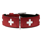 Hunter Collare per Cani Hunter Swiss Rosso/Nero (24-28.5 cm)