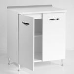 Pidema:Mobile per cucina componibile 80 cm con due ante cemento. Mobili base per cucine componibili, dimensioni 85x80x50 cm.