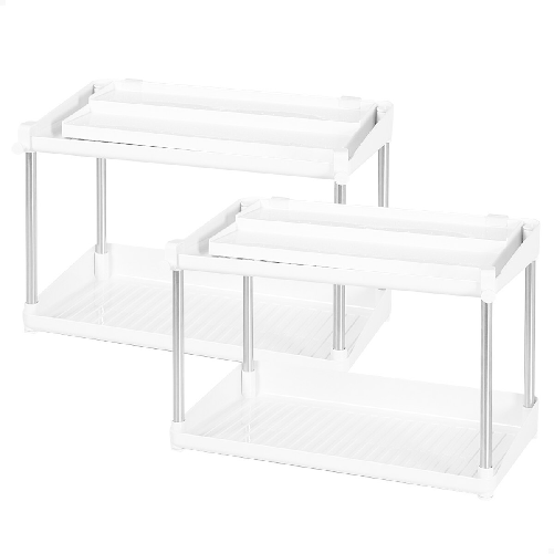 Max Home  Contenitore per Sistemare per Mobile da Cucina Max Home Bianco 2 Mensole 2 Unità 37,5 x 25
