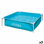 Intex Piscina per bambini Intex Mini Frame Azzurro Quadrato 342 L 122 x 30 x 122 cm (3 Unità)