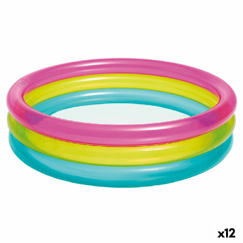 Intex Piscina Gonfiabile per Bambini Intex Arcobaleno Anelli 63 L 86 x 25 x 86 cm (12 Unità)