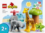 LEGO-DUPLO-10971-Animali-dell’Africa-Giochi-Educativi-per-Bambini-dai-2-Anni-con-Elefante-Giocattolo-e-Tappetino-da-Gioco