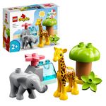 LEGO-DUPLO-10971-Animali-dell’Africa-Giochi-Educativi-per-Bambini-dai-2-Anni-con-Elefante-Giocattolo-e-Tappetino-da-Gioco