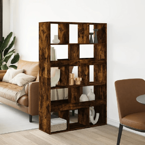 VidaXL Libreria Rovere Fumo 100x33x156,5 cm in Truciolato