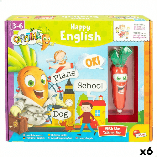 Lisciani  Gioco Educativo Lisciani Carotina Baby Happy English Elettrico Puzzle 4,5 x 14,5 x 3 cm (6 Unità)