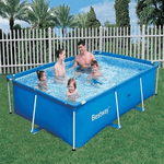 Pidema:Piscina bambini Bestway Steel Pro 259x170x61 cm di altezza, piscine giardino rigide fuori terra con telaio.