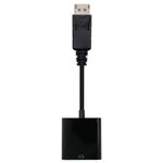 Nanocable 10.16.0602 cavo e adattatore video 0,15 m DisplayPort VGA (D-Sub) Nero