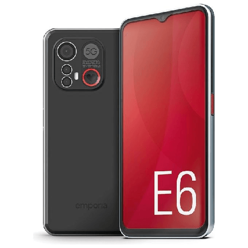 Emporia SMART.6 16,7 cm (6.58") Android 13 5G USB tipo-C 6 GB 128 GB Nero, Argento