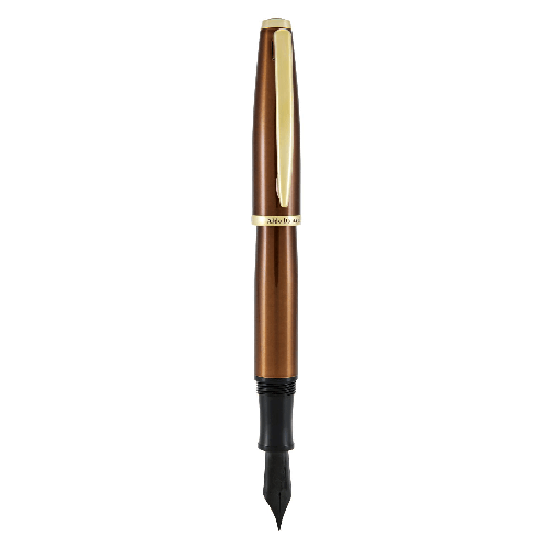 MONTEVERDE Penna stilografica Aldo Domani punta M fusto tabacco Monteverde