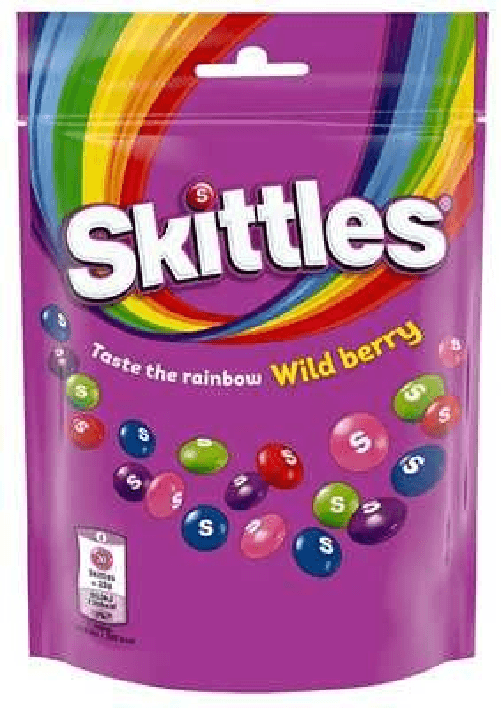 Skittels 15x Bundle Caramelle Skittles Wildberry Gr 136