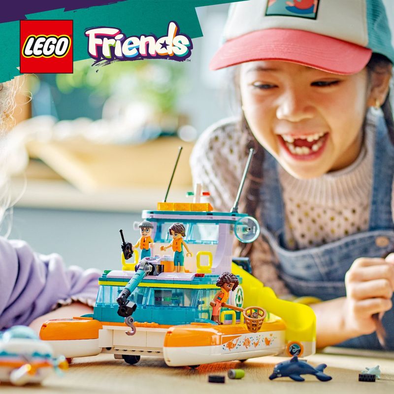 LEGO-Friends-41734-Catamarano-di-Salvataggio-Barca-Giocattolo-con-Animali-e-Sottomarino-Set-Educativo-Regalo-per-Bambini-7-