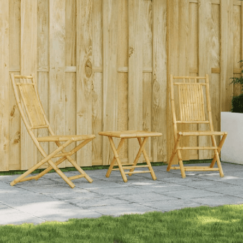 VidaXL Set da Bistrò 3 pz in Bambù