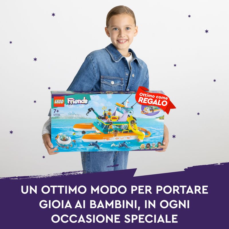 LEGO-Friends-41734-Catamarano-di-Salvataggio-Barca-Giocattolo-con-Animali-e-Sottomarino-Set-Educativo-Regalo-per-Bambini-7-