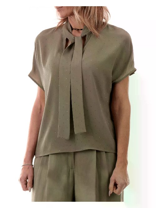 EMME MARELLA CAMICIA BLUSA DONNA EMME MARELLA GALEA 25151111612 002 VERDE ORIGINALE PE 2025