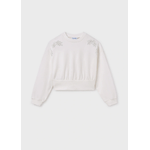 MAYORAL MAGLIA FELPA FELPE RAGAZZA MAYORAL 6401 06401 55 BIANCO ORIGINALE PE 2025