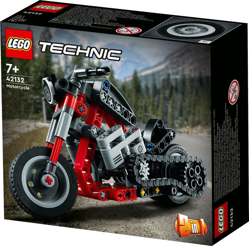 LEGO-Technic-42132-Motocicletta-2-in-1-Modellino-da-Costruire-Moto-Giocattolo-Idea-Regalo-Giochi-per-Bambini