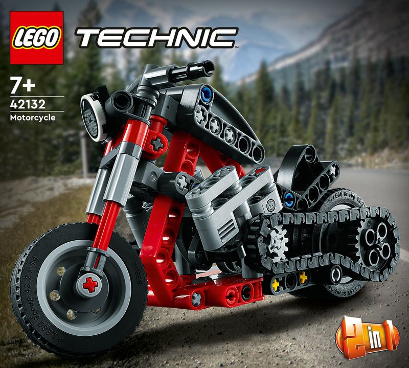 LEGO-Technic-42132-Motocicletta-2-in-1-Modellino-da-Costruire-Moto-Giocattolo-Idea-Regalo-Giochi-per-Bambini