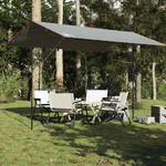 VidaXL Telone da Campeggio Grigio/Arancione 400x294 cm Impermeabile