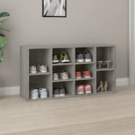 VidaXL Scarpiera Grigio Sonoma 103x30x54,5 cm in Legno Multistrato