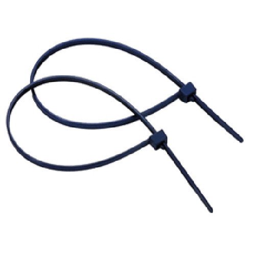 No Brand Fascette detectabili - 20 x 0,48 cm - nylon - blu - conf. 100 pezzi