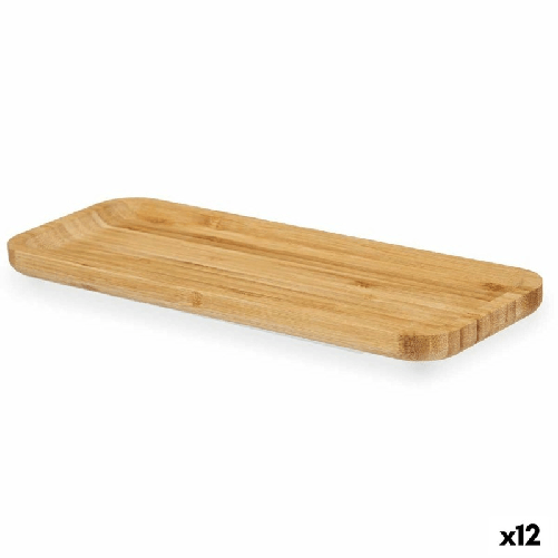 Kinvara Vassoio per aperitivi Kinvara 90957 Marrone 29,5 x 1,6 x 11,5 cm Aperitivo (12 Unità)