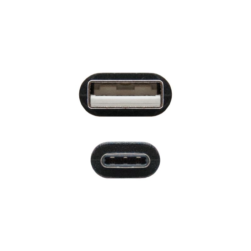 Nanocable-USB-2.0-2m-cavo-USB-USB-C-2-x-USB-A-Nero