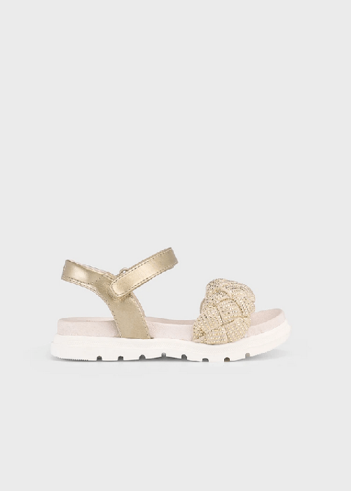 MAYORAL SCARPE SANDALO SANDALI BIMBA MAYORAL 43635 PELLE 90 ORO ORIGINALE PE 2025