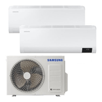 Samsung Condizionatore fisso dual Samsung Windfree Multisplit C Next Dual 2.5 3.5 bianco metallo